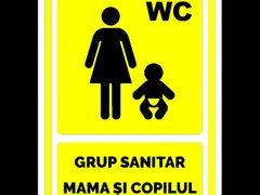 Indicator galben pentru grup sanitar mama si copilul